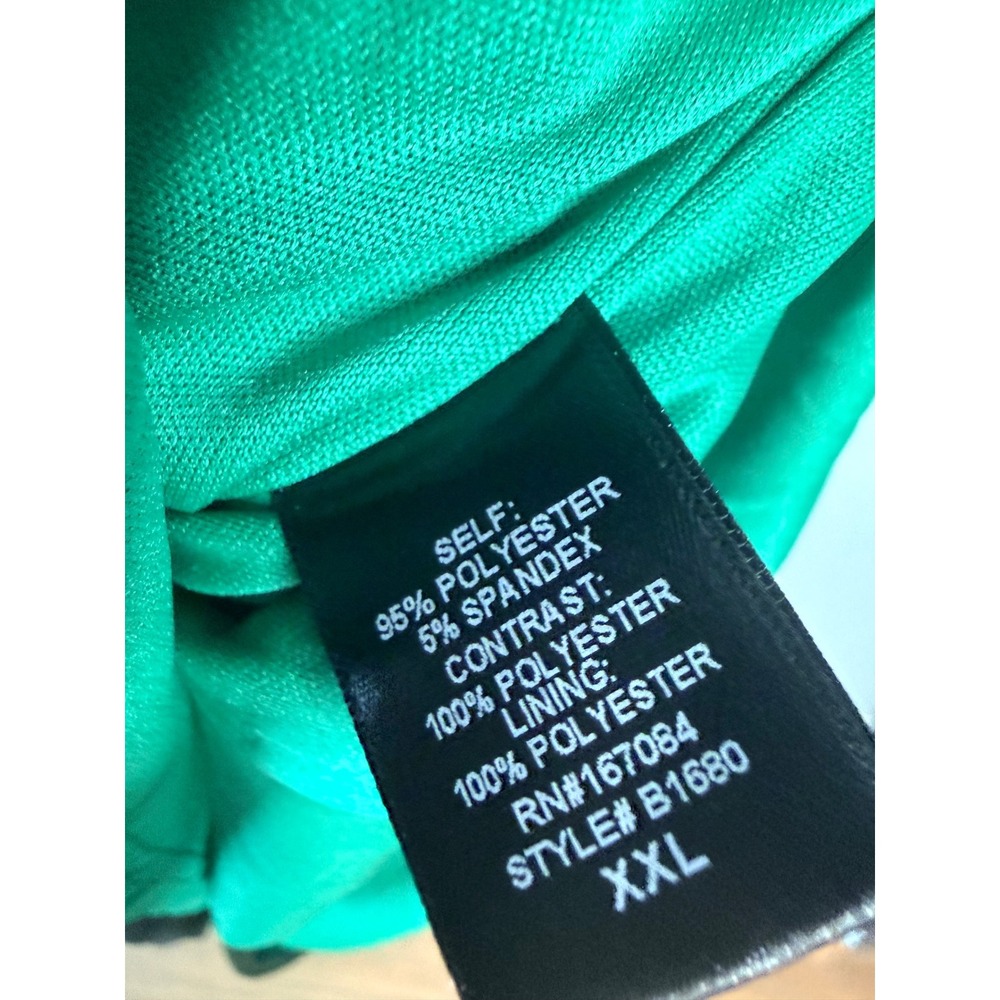 POMANDER PLACE Crinkle Lurex Lillith Maxi Dress Emerald Green XXL NWT - Picture 7 of 8